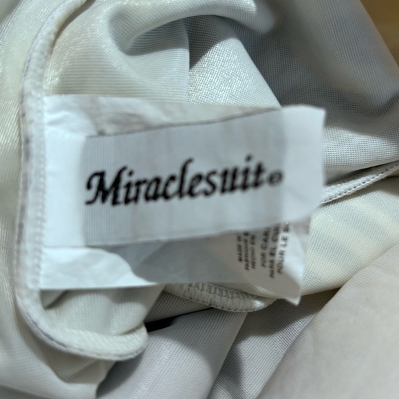 MIRACLESUIT Sz 16 Palm Motif Double Strap Padded Cup Swimming Too Tankini - Picture 5 of 8